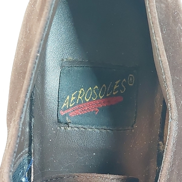 AEROSOLES Brown Suede Heely UN Ankle Boots – Size 7B - Picture 6 of 7